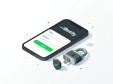Betify connexion au compte sur mobile